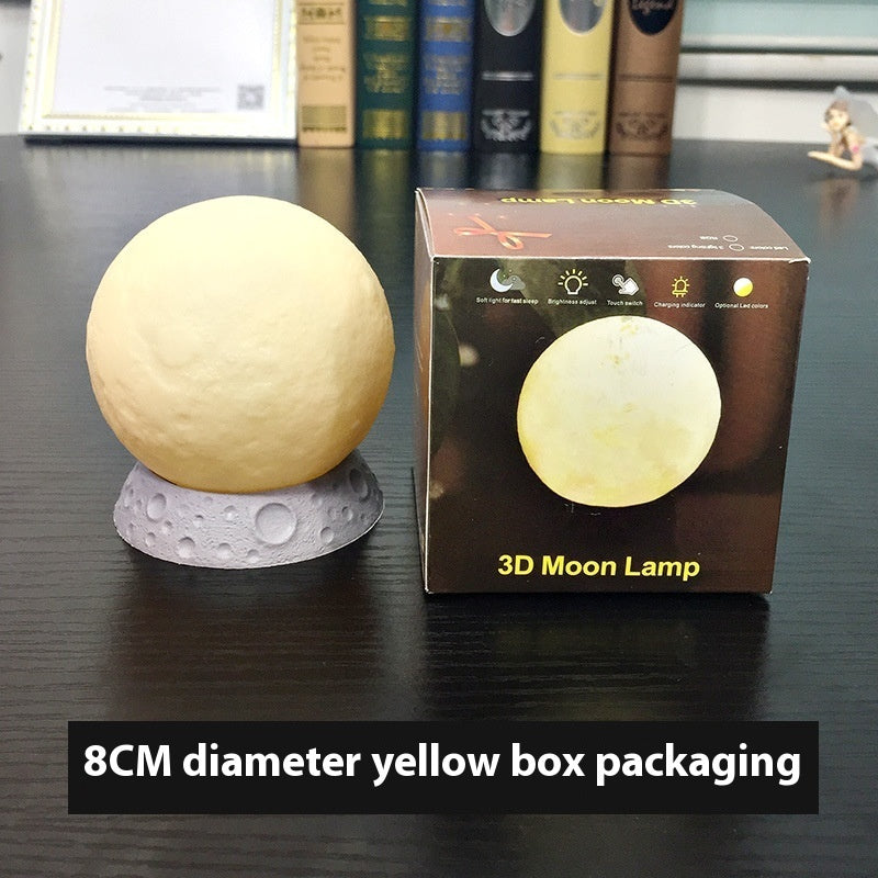 3D Moon Lamp - Rechargeable Night Light for Better Sleep