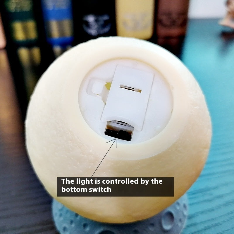 3D Moon Lamp - Rechargeable Night Light for Better Sleep