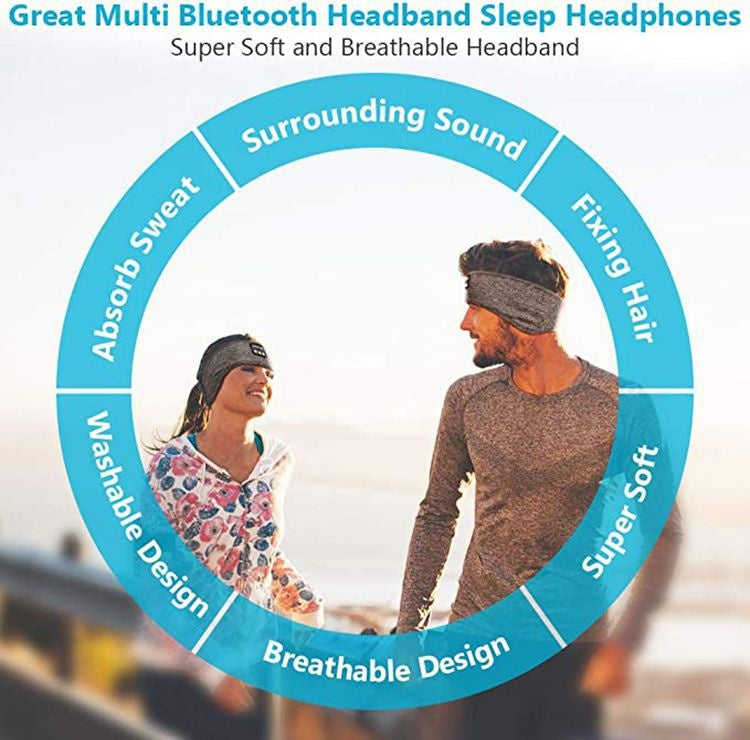 Bluetooth Sleep Headband - Wireless Sleep Headphones for Side Sleepers
