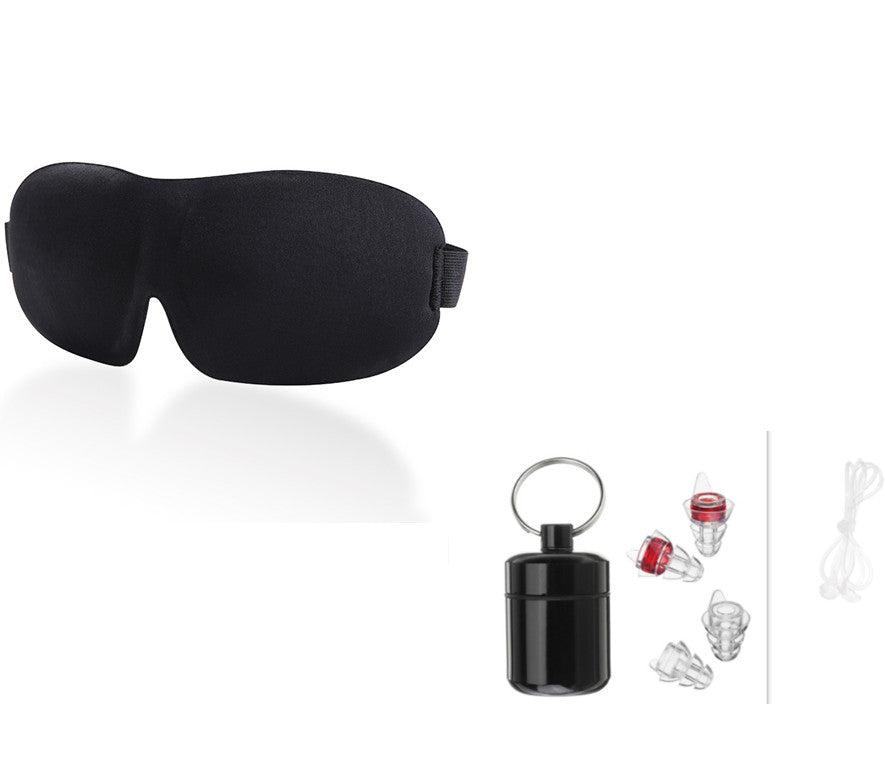 Sleep Better 3D Blackout Mask with Earplugs