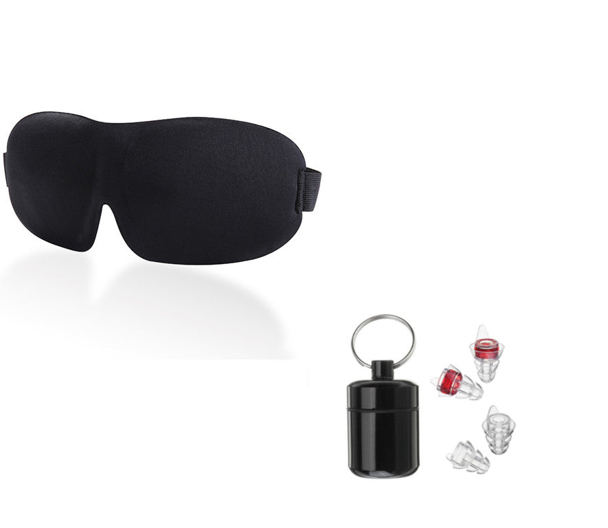 Sleep Better 3D Blackout Mask with Earplugs